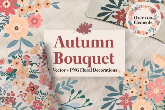 Autumn Floral Illustrations: A Seasonal Design Toolkit