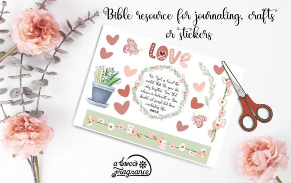 Crafting Faith with the Love God's Way Bible Journaling Page