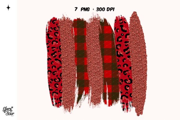 Leopard Plaid Glitter Brush Strokes: Bold Design Elements