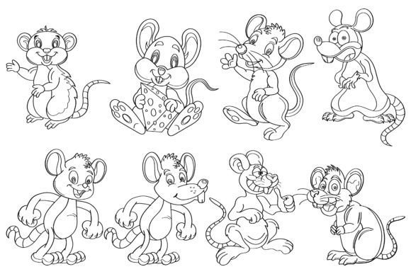 Rat Clip Art Digital Stamp Set-2: A Designer's Guide to Whimsical Branding