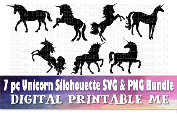 Unicorn Silhouette Bundle: Creative Clip Art for Every Project