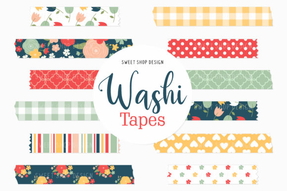 Unlocking Creative Potential with Digital Washi Tape Pretty Flowers